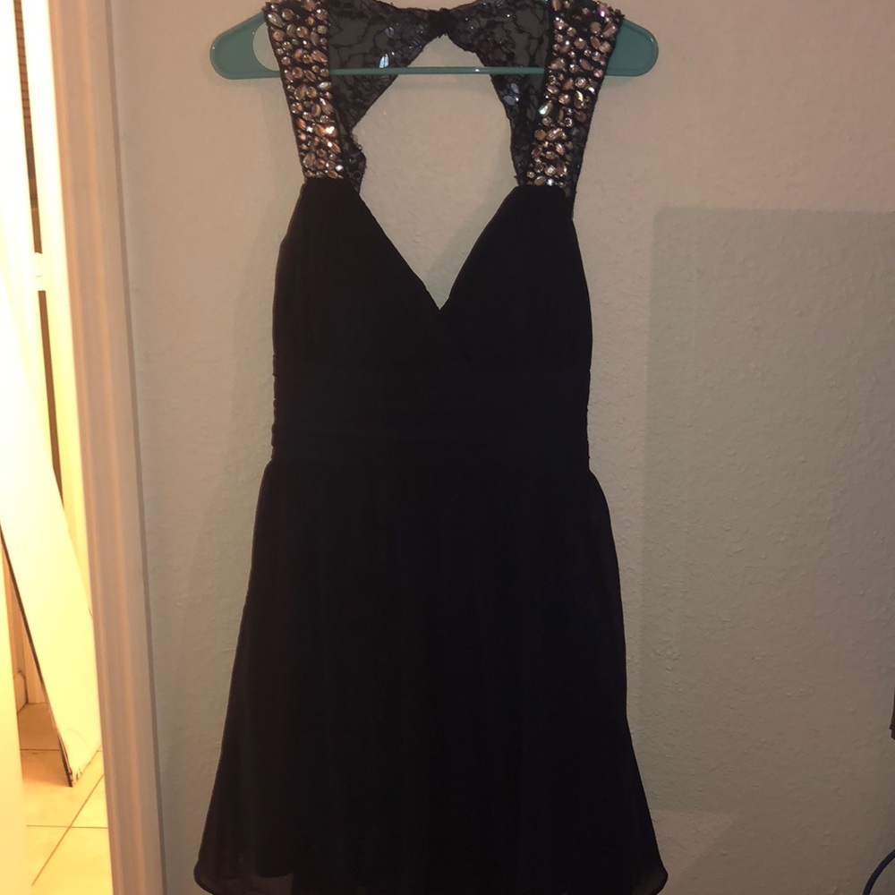 Navy cocktail dress